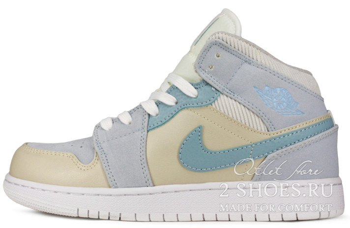 Кроссовки Nike Air Jordan 1 Mid Celestine Blue DA4666-100 синие