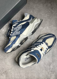 Кроссовки New Balance 9060 Natural Indigo Blue живое фото 2